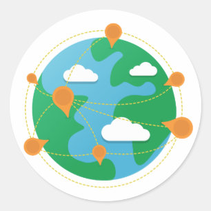 Pegatina del día de escotilla (blanco)