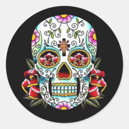 Pegatina del Día de la Calavera Muerta