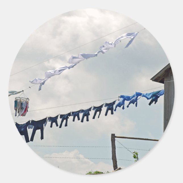 Pegatina del Día de la Lavandería (Anverso)