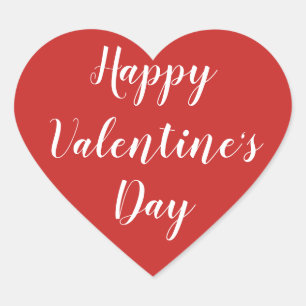 Pegatina del Día de San Valentín de Red Heart Happ