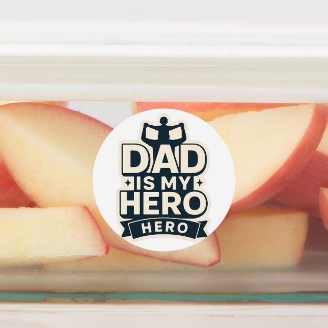 Pegatina del Día del Héroe de Papá Audaz (Fijada)
