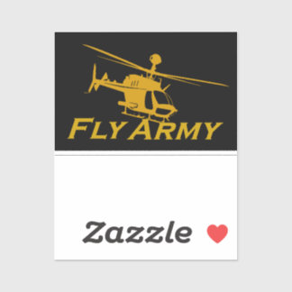 Pegatina del Ejército de la Mosca de Guerreros de