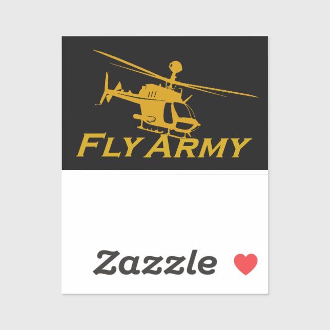 Pegatina del Ejército de la Mosca de Guerreros de  (Hoja)