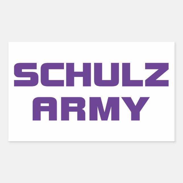 Pegatina del Ejército Schulz (Anverso)