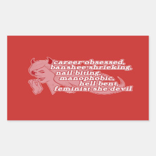 Pegatina del Ella-Diablo