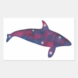 Pegatina del entorno estelar de orca oscura