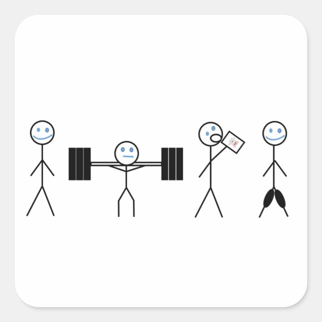 Pegatina del entrenador personal de fitness (Anverso)