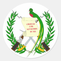 Pegatina del Escudo de Armas de Guatemala