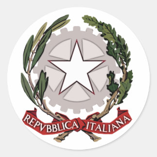Pegatina del Escudo de Armas de Italia