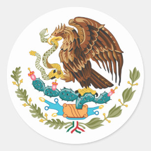 Pegatina del escudo de armas de México