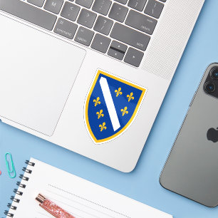 Pegatina del Escudo de Bosnia y Herzegovina