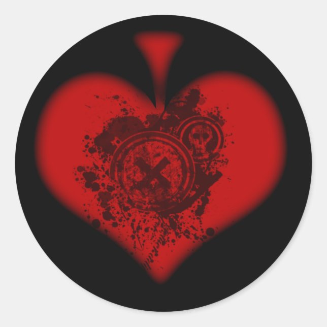 Pegatina del espacio rojo (Anverso)