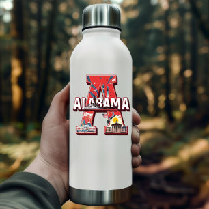 Pegatina del estado de Alabama   Diseño de puntos 