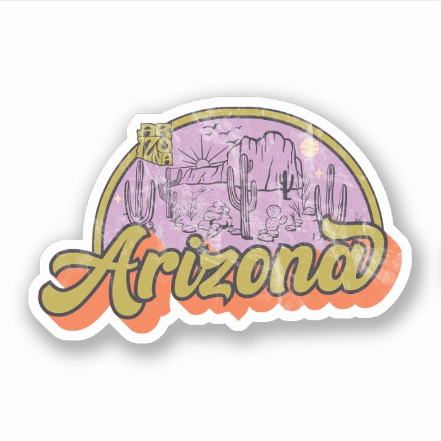 Pegatina del Estado de Arizona (Anverso)