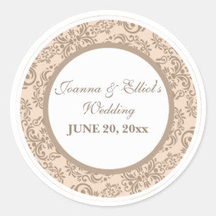 Pegatina del estilo del damasco