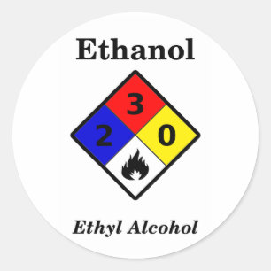 Pegatina del etanol MSDS