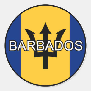 Pegatina del euro de Barbados