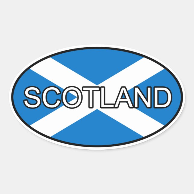 Pegatina del Euro en Escocia (Anverso)