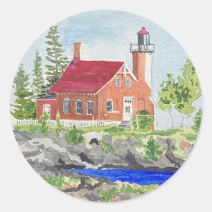 Pegatina del faro de Eagle Harbor