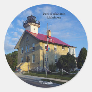 Pegatina del faro de Port Washington
