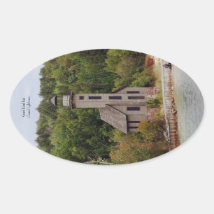 Pegatina del faro del Canal Este de Grand Island