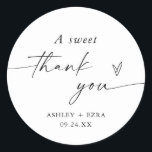 Pegatina del Favor de la Boda | Pegatina A Favor D<br><div class="desc">Estos Pegatinas Minimalistas del Favor de la Boda cuentan con caligrafía moderna y es perfecto para crear etiquetas personalizadas de agradecimiento para su ducha, boda o evento especial! ¡Edite fácilmente la mayoría de las palabras para que coincidan con su estilo y evento! El texto y los colores de fondo son...</div>