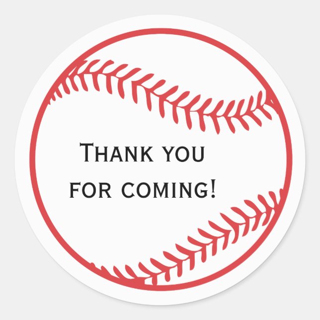 Pegatina del Favor del Béisbol (Anverso)