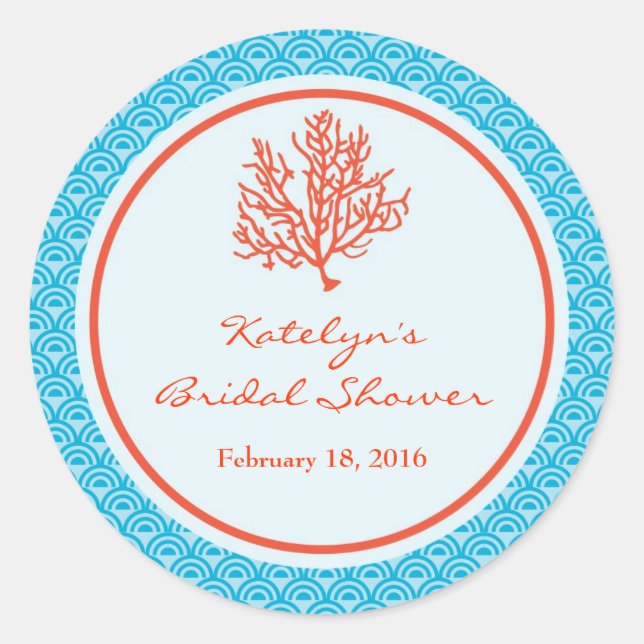 Pegatina del Favor del Coral Rojo (Anverso)