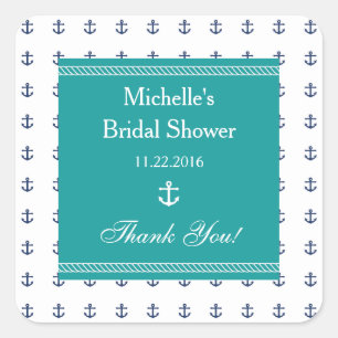 Pegatina del favorito de ducha de novia de Anchor 