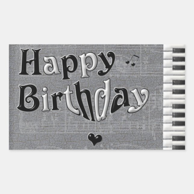 Pegatina del feliz cumpleaños (Anverso)