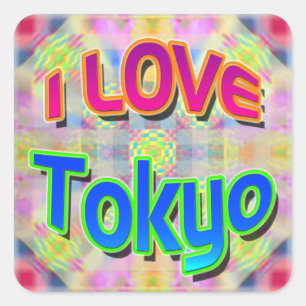 Pegatina del Festival de Tokio 3 "I LOVE Tokyo"