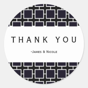 Pegatina del Fiesta de Moda geométrica de la plaza