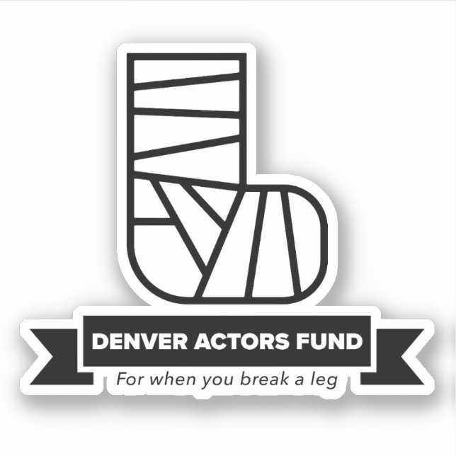 Pegatina del Fondo de Actores de Denver (Anverso)
