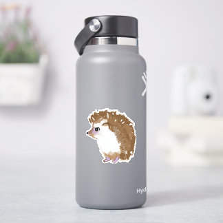 Pegatina del frasco de agua de hedgehog