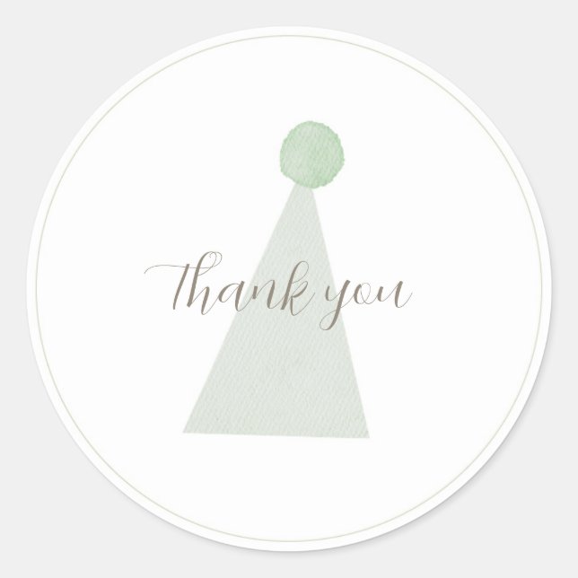 Pegatina del Gorra de Sage Green Silly Goose Fiest (Anverso)