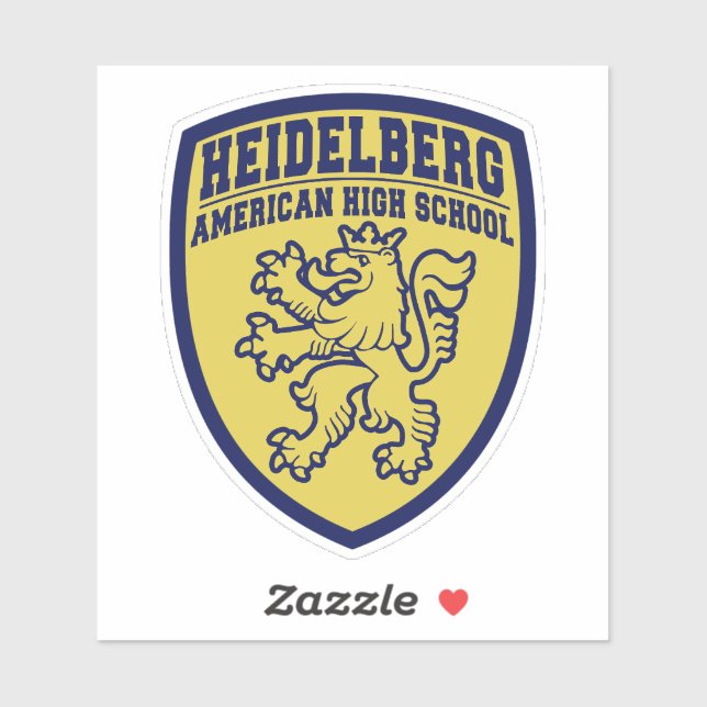 Pegatina del Heidelberg American High School (Hoja)