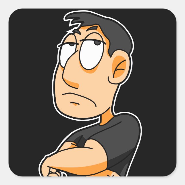 Pegatina del hombre (Anverso)