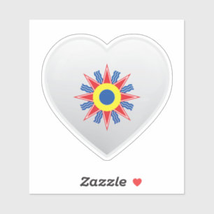 Pegatina del icono del amor de Caldea