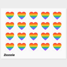 PEGATINA del icono del corazón del orgullo LGBTQ