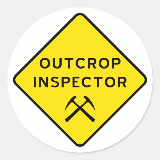 Pegatina del inspector de cultivos externos (Anverso)