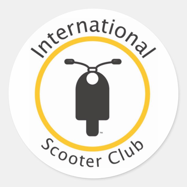 Pegatina del International Scooter Club (Anverso)