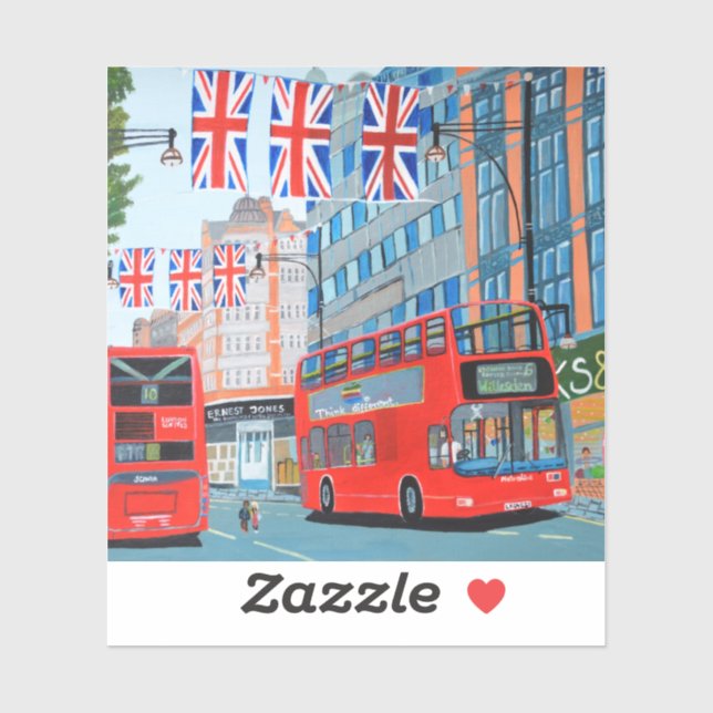 Pegatina del Jubileo del Diamante de la Reina (Hoja)