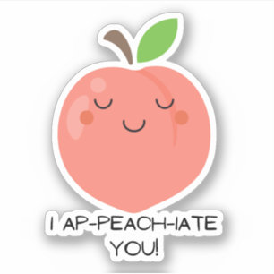 Pegatina del juego de palabras de frutas - yo tomo