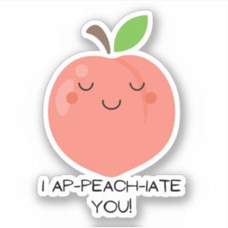 Pegatina del juego de palabras de frutas - yo tomo