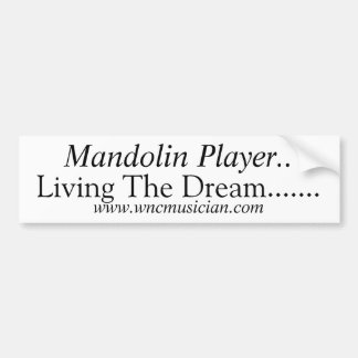 Pegatina del jugador de la mandolina