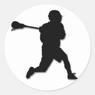 Pegatina del jugador de Lacrosse