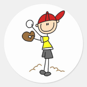 Pegatina del lanzador de béisbol