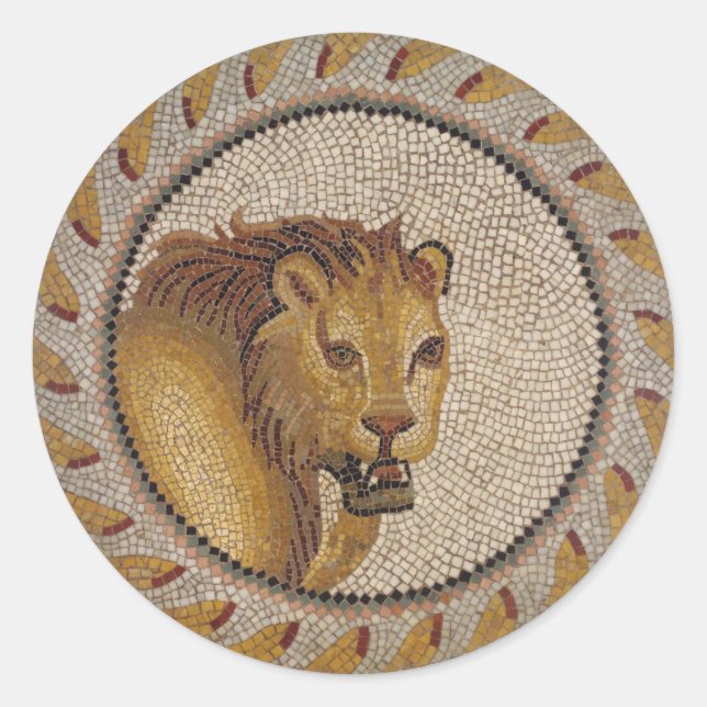 Pegatina del Leon Mosaic (Anverso)