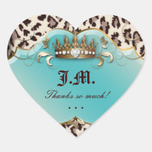 Pegatina del leopardo de la moda Jewelry Lace Gold