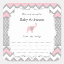 Pegatina del libro de planchas de Baby Shower sobr